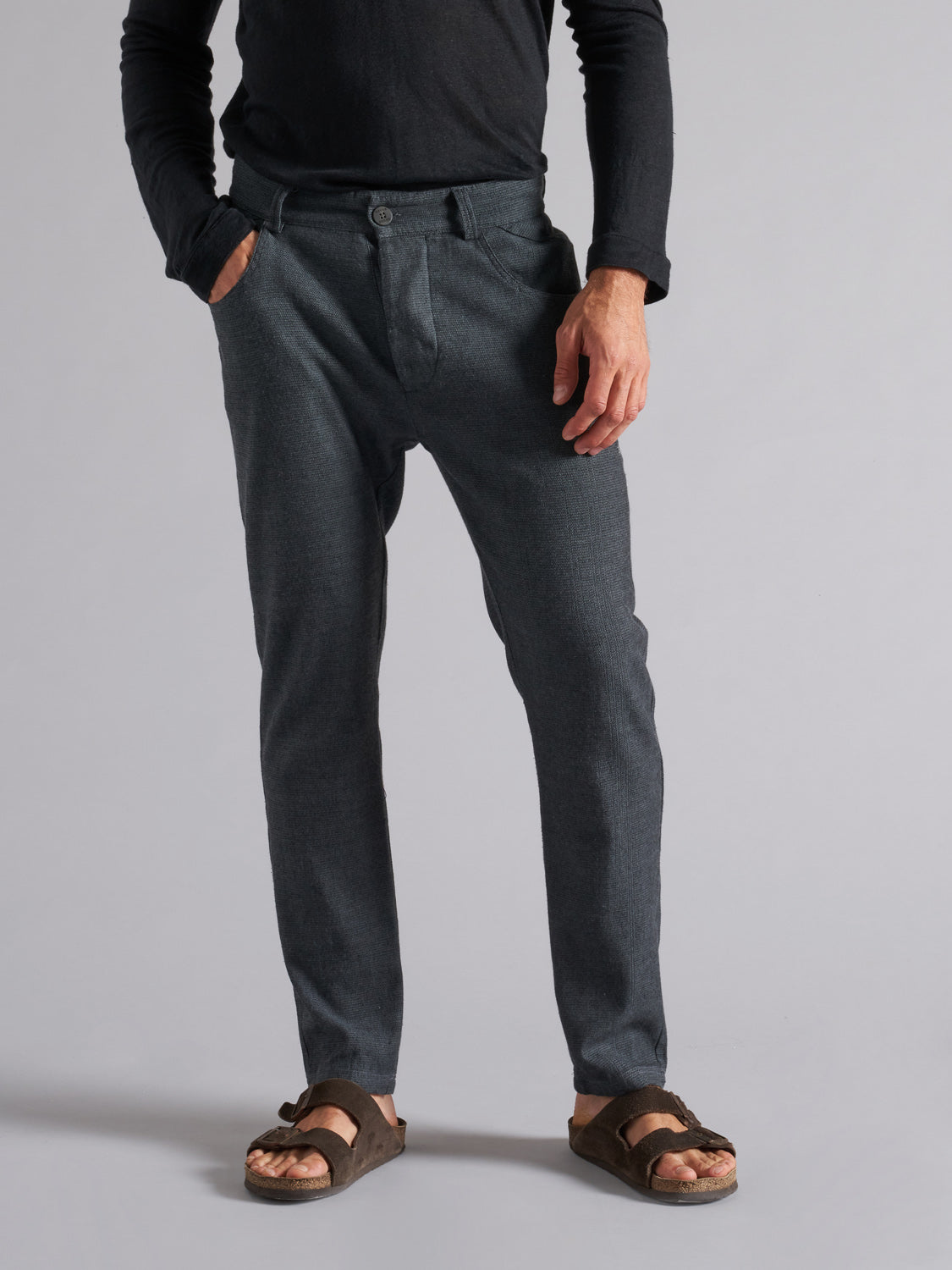 Pantalone in lino-cotone uomo MPA049