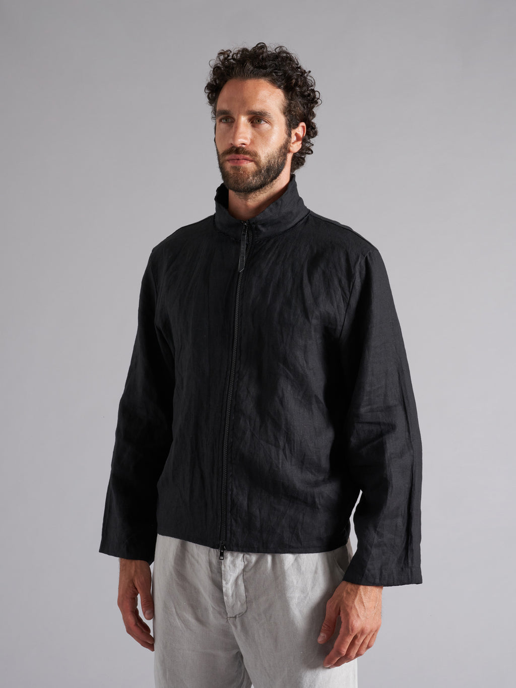 Men's Linen Shirt Jacket MJA044