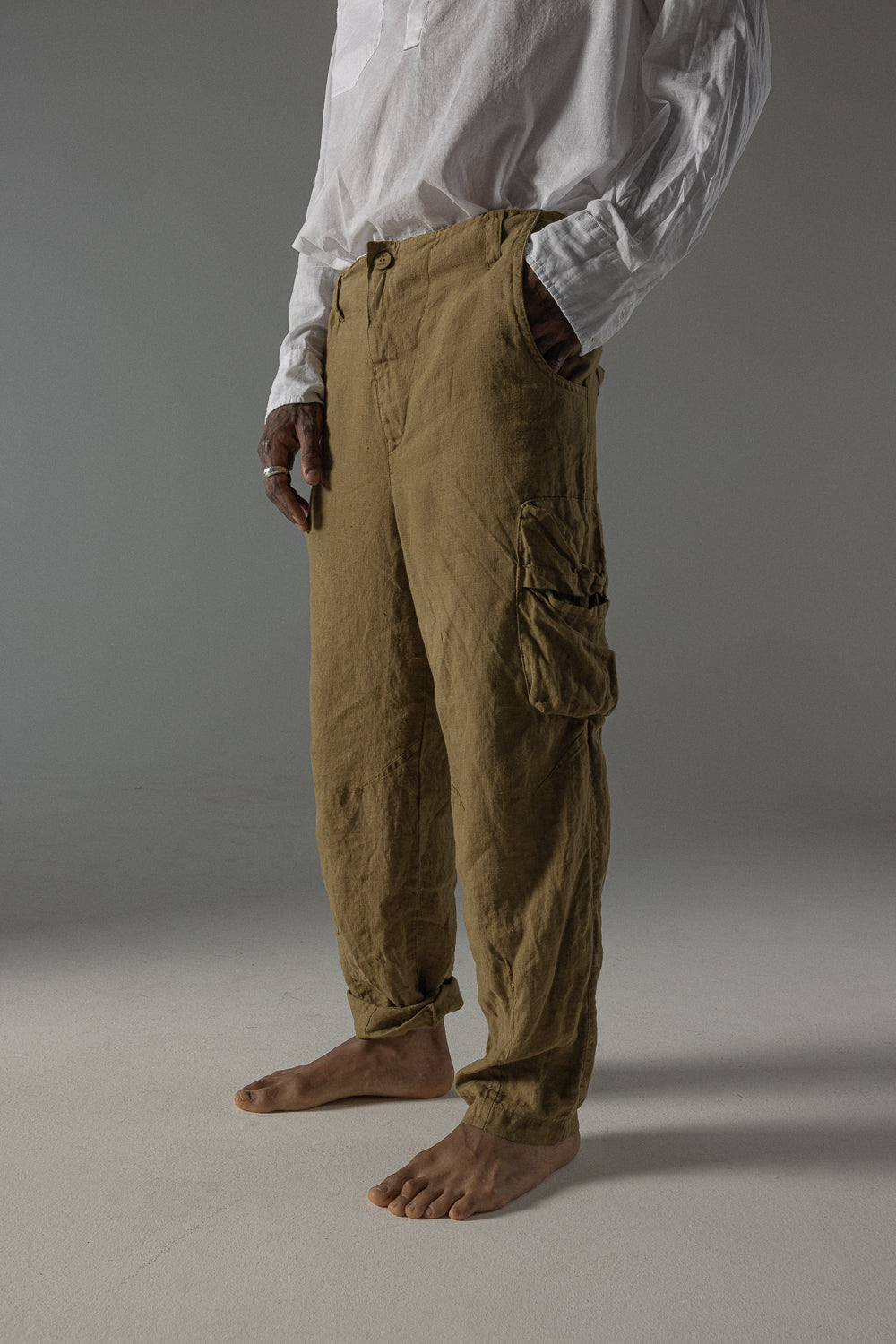MPA057 men's cotton trousers