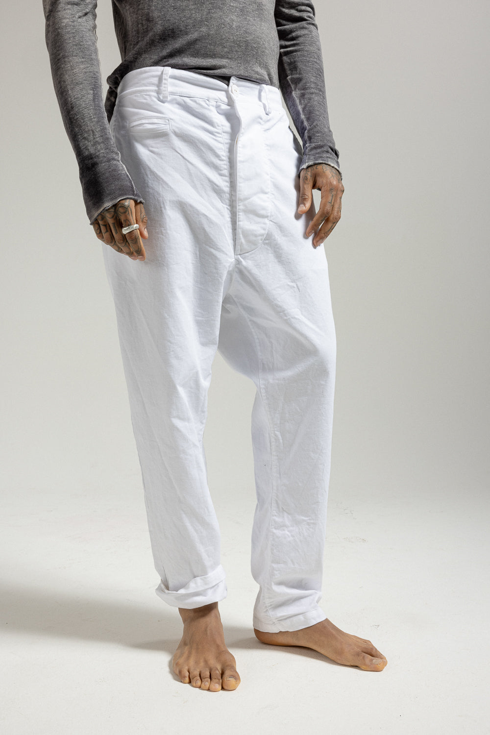 MPA074 W107 men's linen trousers