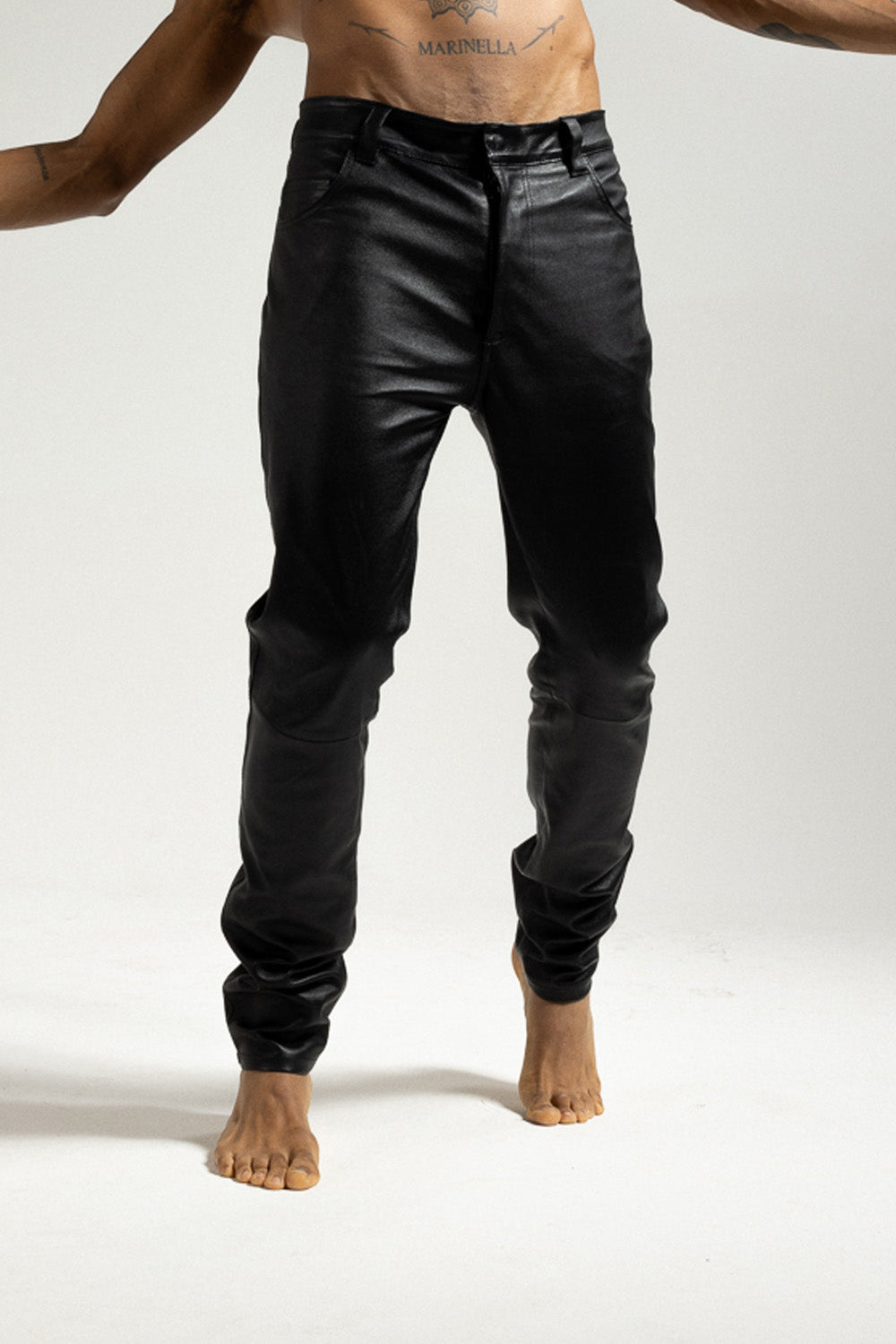 Men's leather trousers MPAL001.