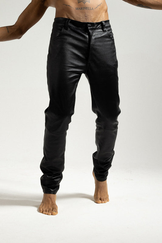 Men's leather trousers MPAL001.