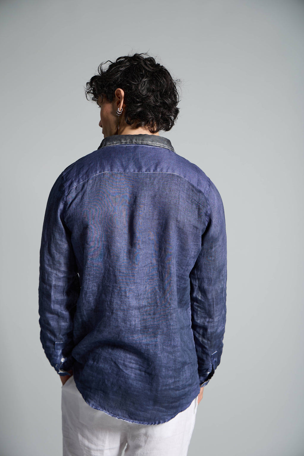 MSL009 long-sleeved linen shirt
