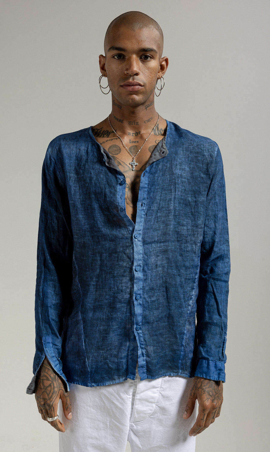 MSL023 SH 0 Long Sleeve Linen Shirt