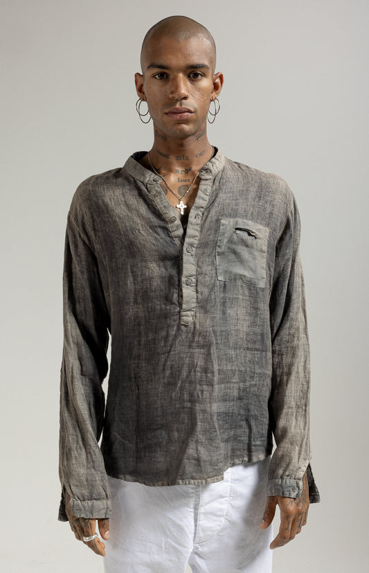 MSL025 SH 0 long-sleeved linen shirt