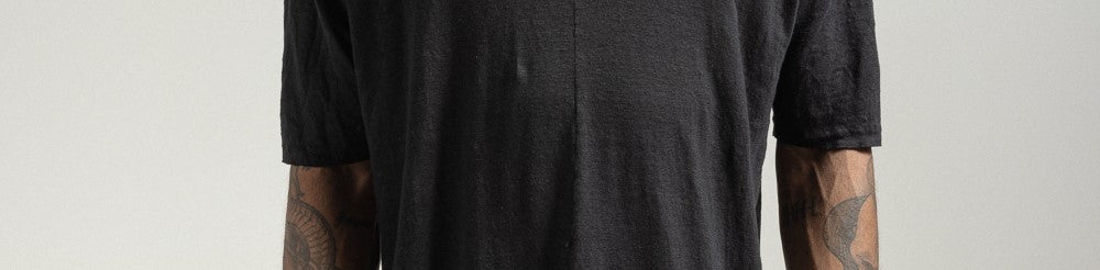 MEN'S SHORT-SLEEVED LINEN T-SHIRT MTH068 K346