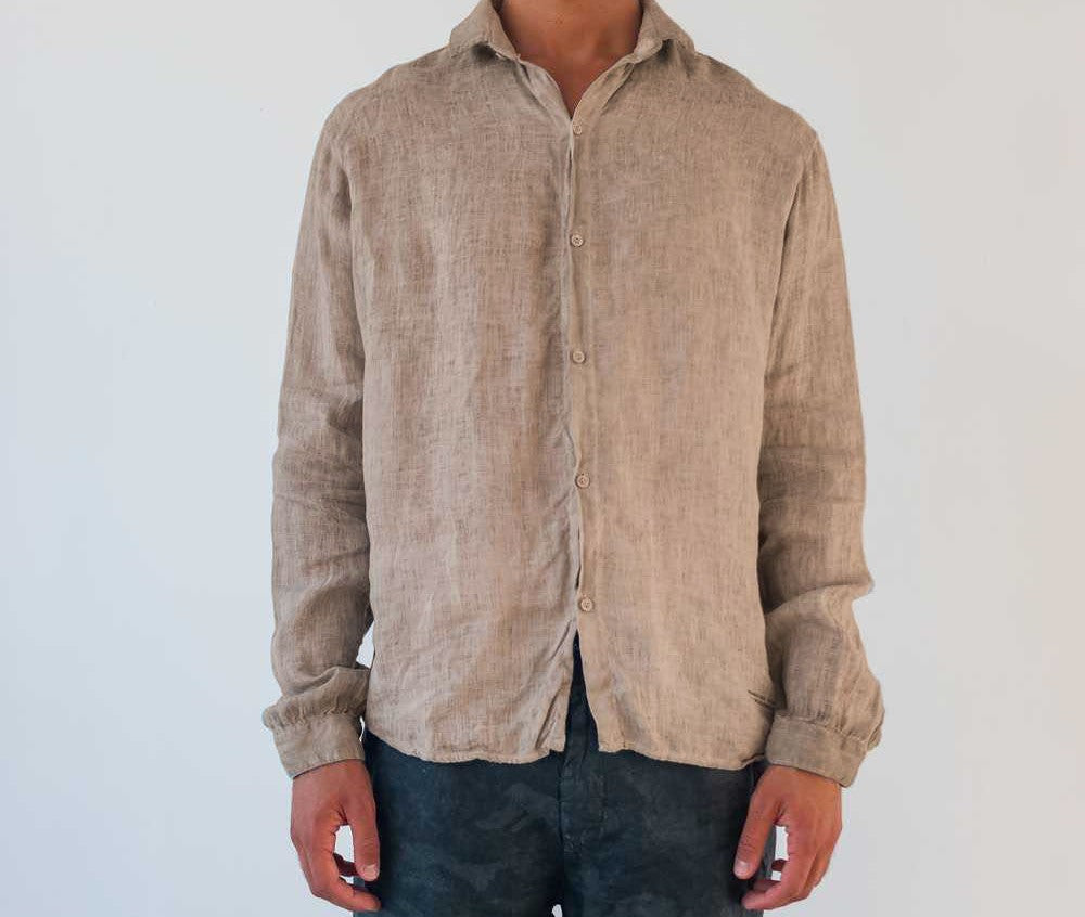 MSL009 long-sleeved linen shirt