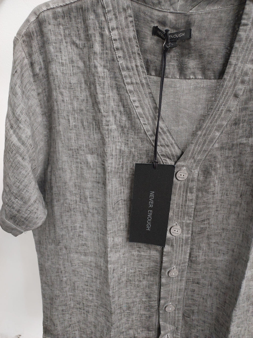 Linen short-sleeve shirt MSL027 SL.