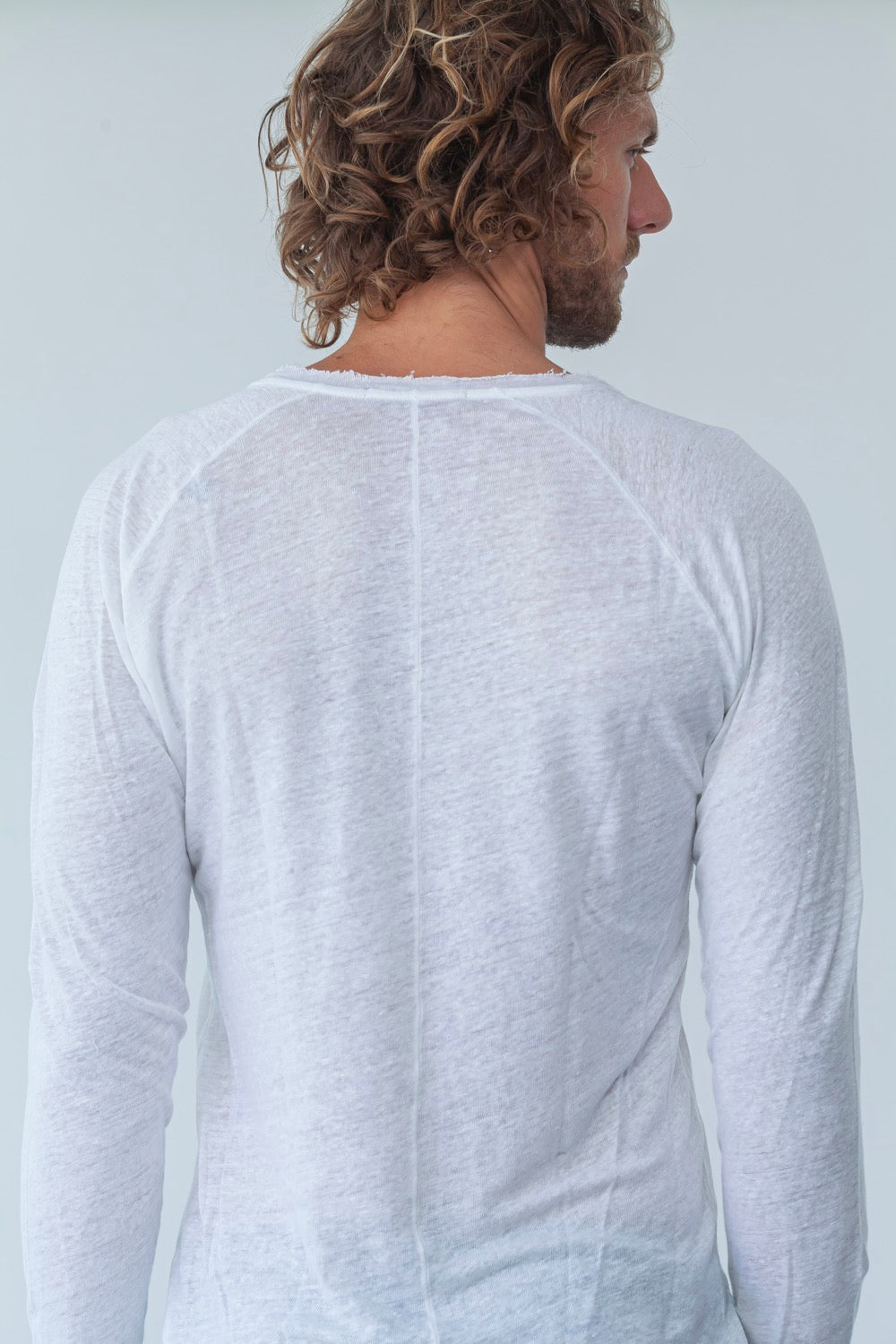 MTL005 long-sleeved linen t-shirt